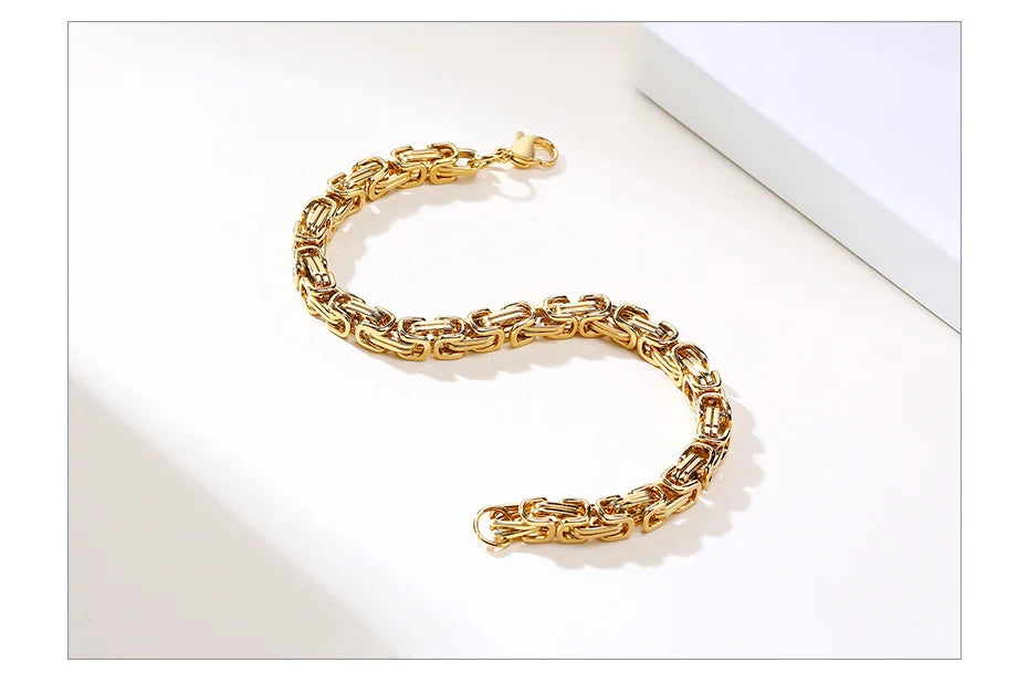 “LUXE”- BYZANTINE CHAIN BRACELET